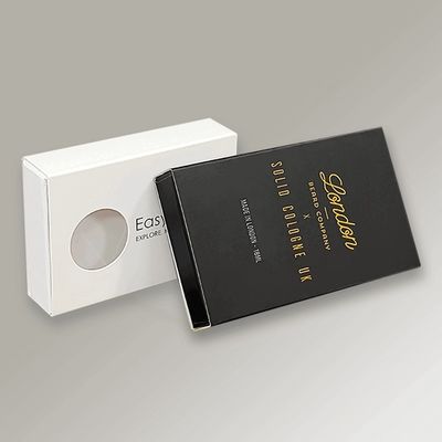Custom Logo Sabun Bunga Kotak Hadiah Pencetakan Sabun Paket Kotak kertas dengan jendela yang jelas