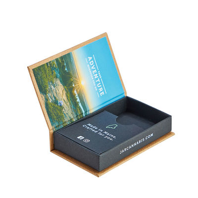 Custom Vintage Magnetic Closure Gift Box Packaging Kertas kaku Kotak buku palsu