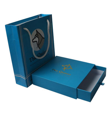 Hot Stamping Gold Foil Paper Sliding Box Red Custom Cardboard Packaging Box