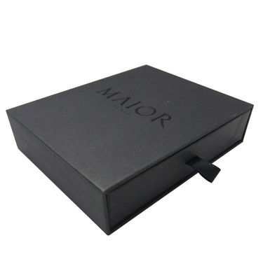 Lidded Style Hitam Flat Pack Kothak Hadiah Kothak Kemasan Berbentuk Hati