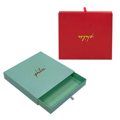Luxury Cardboard Wallet Packaging Box Drawer Paper Gift Box Packaging Logo yang disesuaikan