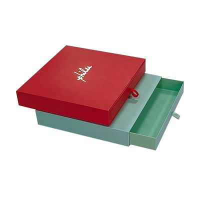 Luxury Cardboard Wallet Packaging Box Drawer Paper Gift Box Packaging Logo yang disesuaikan