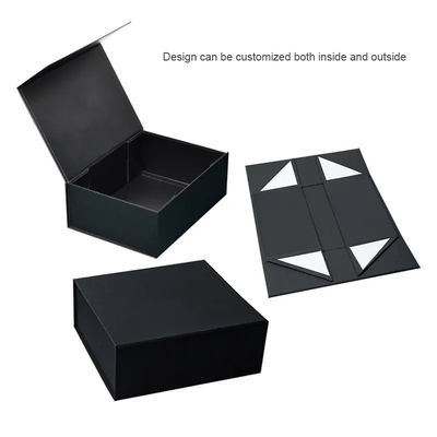 Kotak kemasan magnetik yang dapat didaur ulang untuk wig pakaian kotak lipat dengan penutupan magnetik