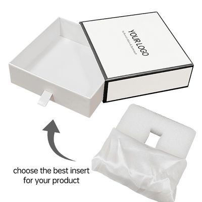 Kotak hadiah kosmetik industri botol parfum bungkus kaca dengan satin busa EVA sisipan