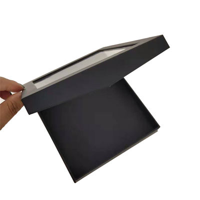 Kotak Kemasan Kertas Hadiah Transparan Custom Kotak Kardus Dengan Tutup Magnetik
