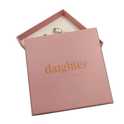 Cetakan Embossing Kothak Kardus Kekuatan Pink Luxury Perfume Box Pengemasan