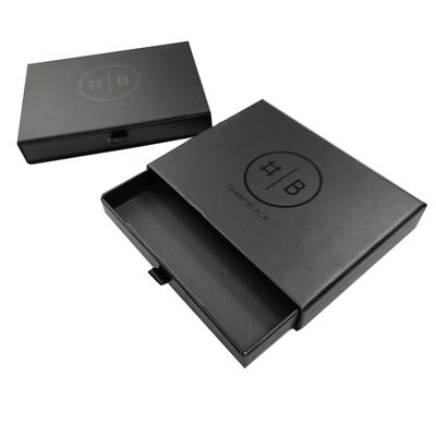 Kothak kaku Custom Luxury Lipat Kardus Hitam Magnetik Kothak Hadiah Hitam dengan Sponge Liner