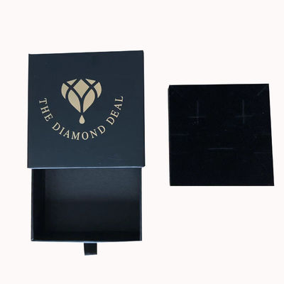 Custom Order Black Exquisite Jewelry Box untuk Earrings Kalung dan Gelang Tampilan