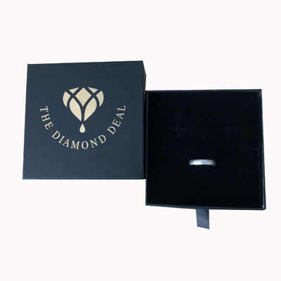 Custom Order Black Exquisite Jewelry Box untuk Earrings Kalung dan Gelang Tampilan