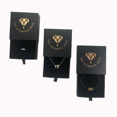 Custom Order Black Exquisite Jewelry Box untuk Earrings Kalung dan Gelang Tampilan
