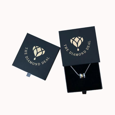 Custom Order Black Exquisite Jewelry Box untuk Earrings Kalung dan Gelang Tampilan