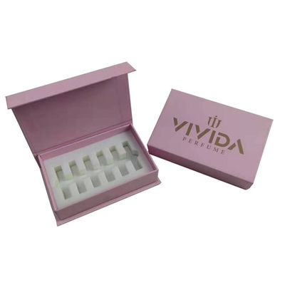 Pemesanan khusus diterima 5ml 8ml 10ml Perfume Gift Sets Packing Boxes dengan Sponge Liner