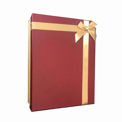 Set hadiah kotak magnetik merah untuk kemasan mewah akhir