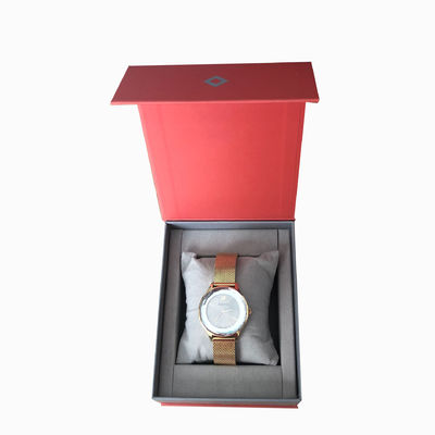 Set hadiah kotak magnetik merah untuk kemasan mewah akhir