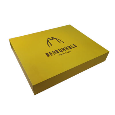 Custom Logo Printing Paperboard Kuning Tarik Keluar Sliding Drawer T-Shirt Packaging Box