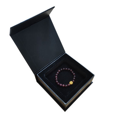 Custom Logo Perhiasan Gift Packaging Box dengan Velvet Insert di Matt atau Laminasi Glossy