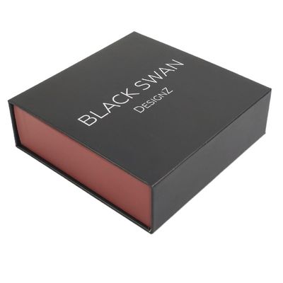 Custom Logo Perhiasan Gift Packaging Box dengan Velvet Insert di Matt atau Laminasi Glossy