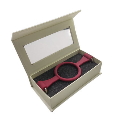 Magnetic Holographic Effect Blush Packaging Lash Box dengan Window Custom Logo HOLO