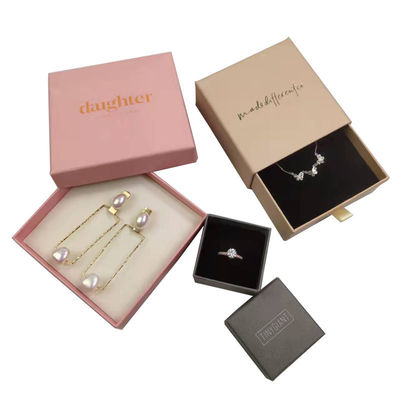 Custom Ring Kalung Earrings Packaging Box Untuk Produk Mini Pack