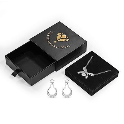 Kotak kemasan perhiasan untuk gelang gelang anting-anting kalung cincin diterima ODM OEM