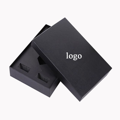 ISO9001 Kualifikasi Kotak Kalung Hitam Matte untuk Kemasan Disesuaikan CMYK/PANTONE