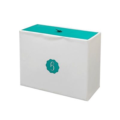 UV Finish Mint dan Putih Kardus Kekuatan Es Bola untuk Pijat Wajah Roller Gift Set