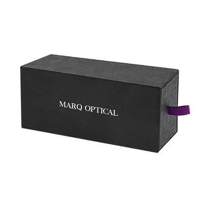 Custom Order Slim Paper Cardboard Drawer Box Hadiah dengan Inserts Foam dan Laminasi Glossy