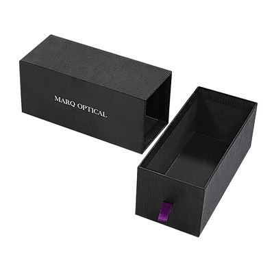 Custom Order Slim Paper Cardboard Drawer Box Hadiah dengan Inserts Foam dan Laminasi Glossy