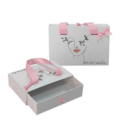 Kotak hadiah kertas seni laci untuk wanita belanja pakaian kemasan diterima ODM OEM