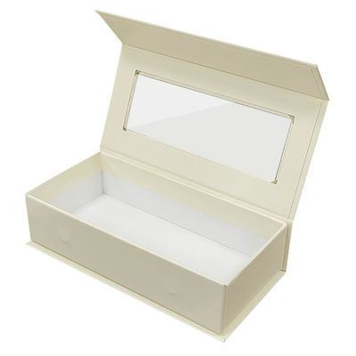 Matt Laminasi Custom Perhiasan Wedding Ring Kemasan Kotak magnetik dengan sisipan