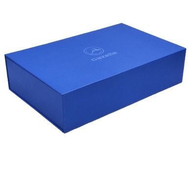 Customized Matt/Glossy Laminated Clamshell Magnetic Gift Box untuk Kemasan Mewah