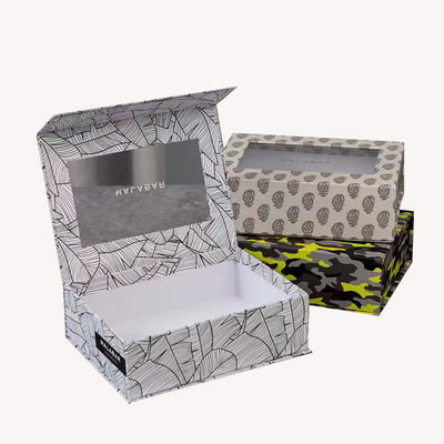 Custom Magnetic Book Shape Box Perfume Bottle Packing Paper Gift Box dengan jendela PVC