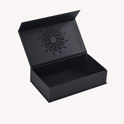 Custom Magnetic Book Shape Box Perfume Bottle Packing Paper Gift Box dengan jendela PVC