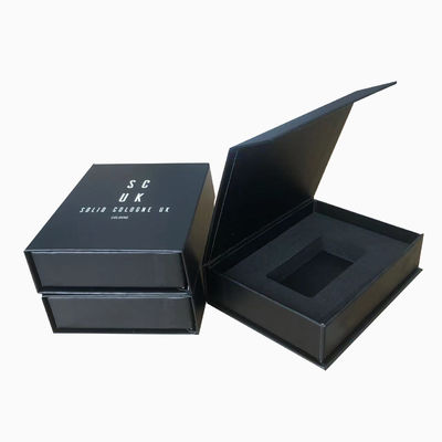 4C/UV/Laminasi/Embossing/Stamping Finish Custom Magnetic Book Shape Box untuk Parfum