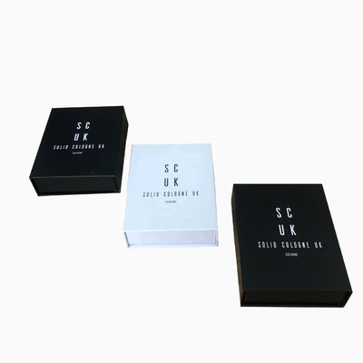 4C/UV/Laminasi/Embossing/Stamping Finish Custom Magnetic Book Shape Box untuk Parfum