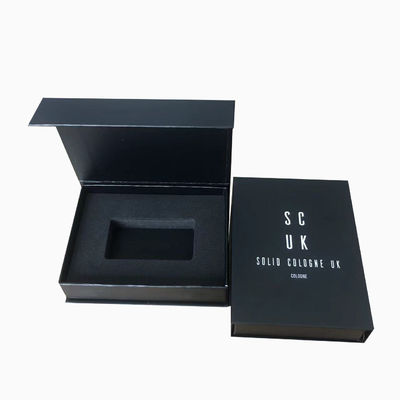 4C/UV/Laminasi/Embossing/Stamping Finish Custom Magnetic Book Shape Box untuk Parfum