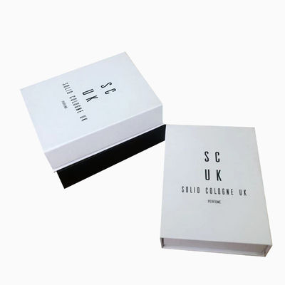 4C/UV/Laminasi/Embossing/Stamping Finish Custom Magnetic Book Shape Box untuk Parfum