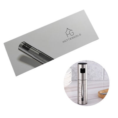 Custom Order Luxury Stainless Steel Oil Vinegar Pump Sprayer Botol Parfum Kotak Pengemasan dengan sisipan