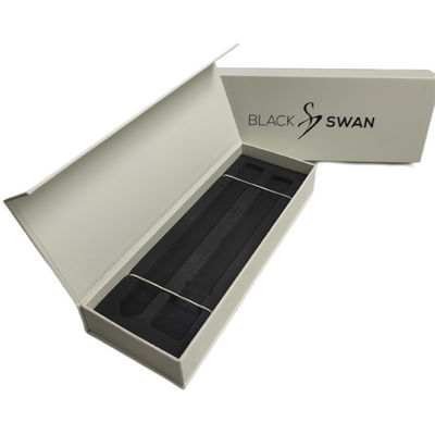 Logo Custom yang sederhana dan elegan cetak Black Watch Strap Box Packaging Paper Box