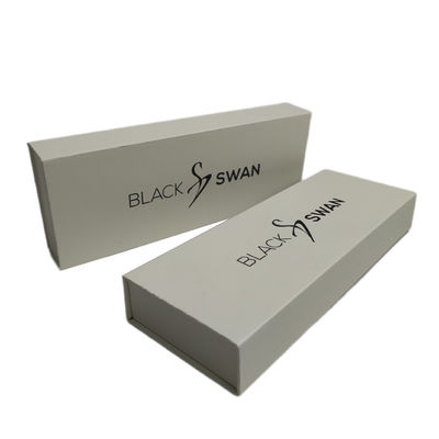 Logo Custom yang sederhana dan elegan cetak Black Watch Strap Box Packaging Paper Box
