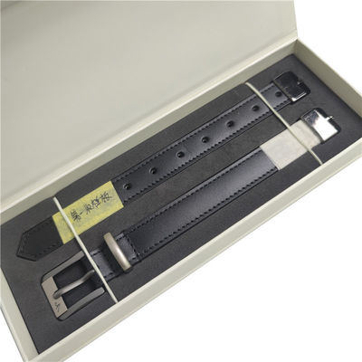 Logo Custom yang sederhana dan elegan cetak Black Watch Strap Box Packaging Paper Box