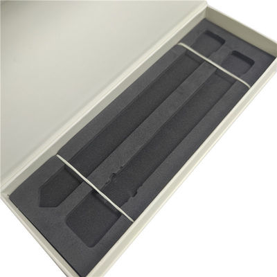 Logo Custom yang sederhana dan elegan cetak Black Watch Strap Box Packaging Paper Box