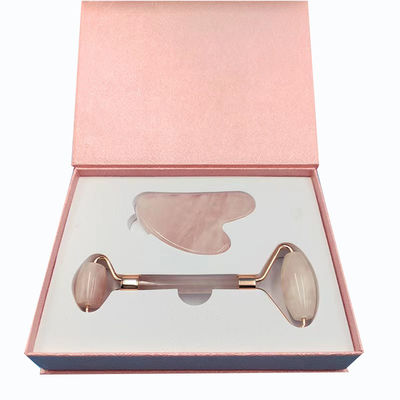 Flip Cover Paper Box untuk Skincare Facial Roller Gua Sha Set Solusi Kemasan yang Disesuaikan
