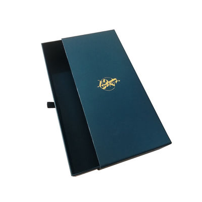 Stylish Hanging Necktie Bow Tie Scarf Packaging Cardboard Sliding Drawer Box untuk Anda