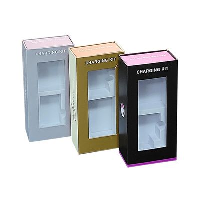 Kothak Hadiah Magnetik Mewah Untuk Power Bank Paket Kabel Pengisi Daya Dengan Logo Pencetakan Khusus