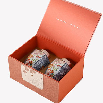 Set Teh Hadiah Kemasan Kopi cangkir lilin beraroma Madu Magnetic Flip Open Box Hadiah