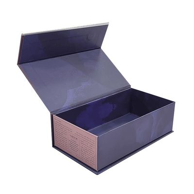 CMYK/PANTONE Printing Luxury Matte Magnetic Flip Packaging Paper Box untuk kosmetik