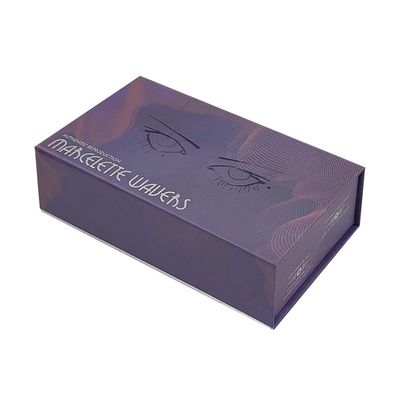 CMYK/PANTONE Printing Luxury Matte Magnetic Flip Packaging Paper Box untuk kosmetik