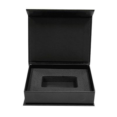 Sampel Matte Bisnis VIP Card Packaging Magnetic Flip Closure Paper Box untuk Frame Foto