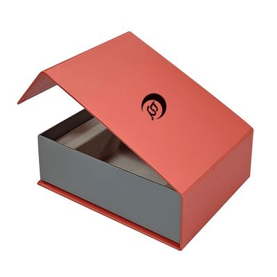 Handmade Custom Size Magnetic Book Shape Paper Rigid Gift Box Untuk Kemasan Sabuk Jam Tangan